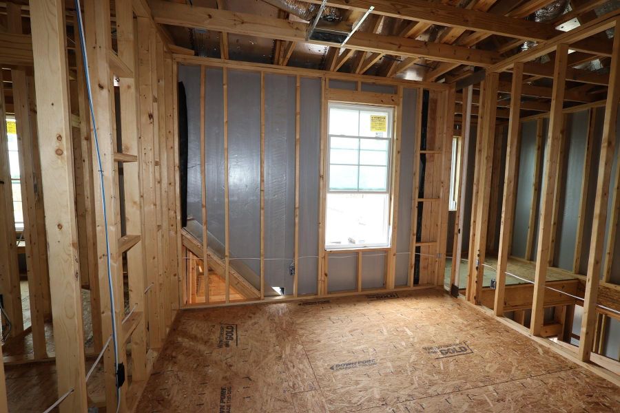 In-progress construction of a new home in Dunham Pointe, Cypress, TX (Image 3).