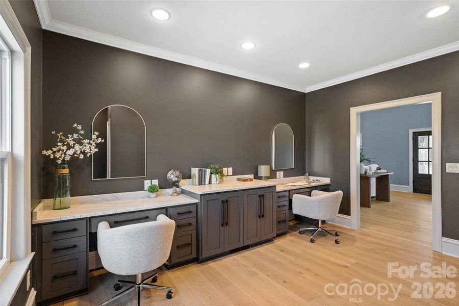 Furnished interior view inside a new home in , Indian Trail (Image 12). Furnished interior view inside a new home in , Indian Trail (Image 12).