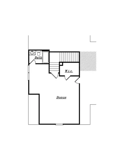 2D floor plan layout of this home in Spring Creek, Monroe, GA (Image 3).