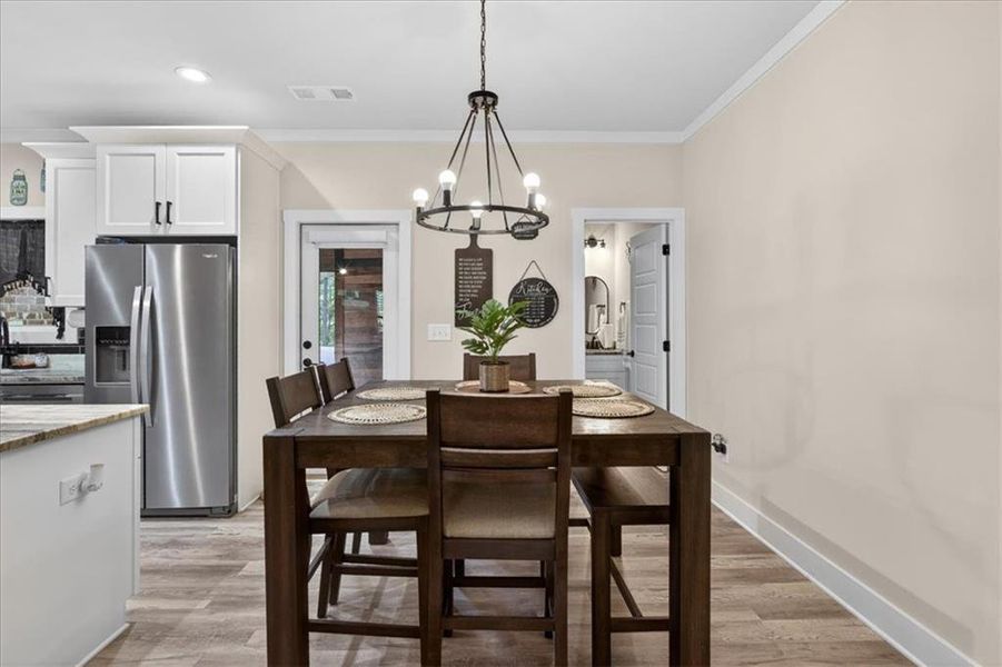 Furnished interior view inside a new home in , Talking Rock (Image 43).