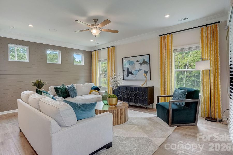 Furnished interior view inside a new home in Country Club Village, Salisbury (Image 6).