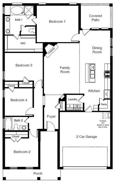 D.R. Horton's Junction floorplan - All Home and community information, including pricing, included features, terms, availability and amenities, are subject to change at any time without notice or obligation. All Drawings, pictures, photographs, video, square footages, floor plans, elevations, features, colors and sizes are approximate for illustration purposes only and will vary from the homes as built.