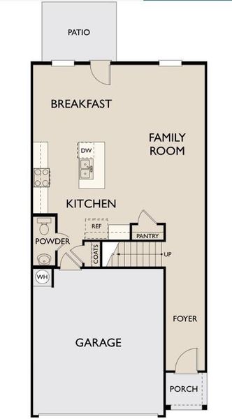 2D floor plan layout of this home in Laurelwood, Douglasville, GA (Image 4).