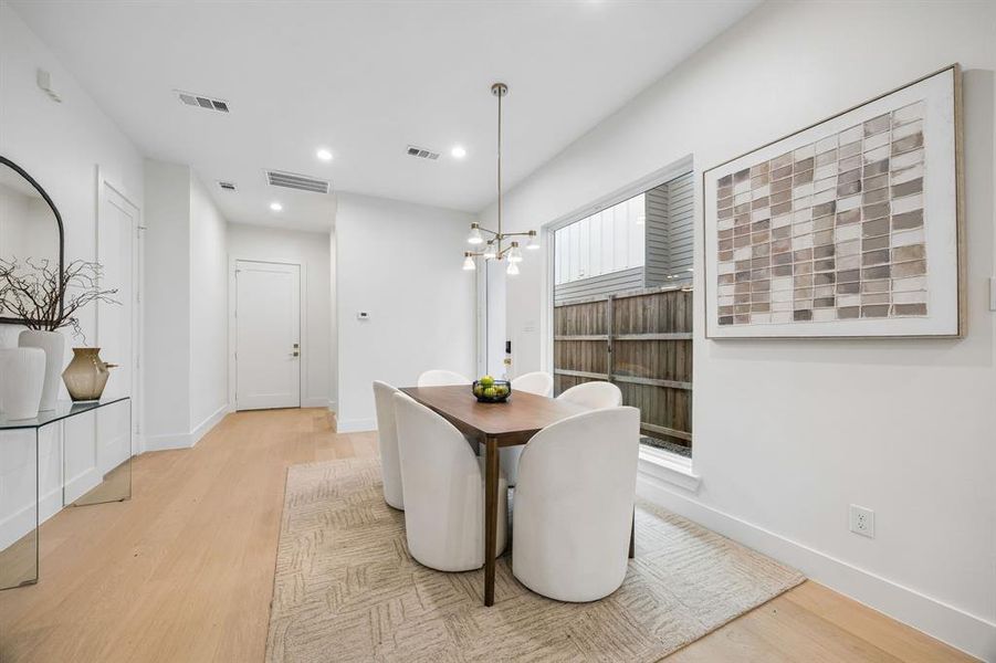 Furnished interior view inside a new home in , Dallas (Image 19).