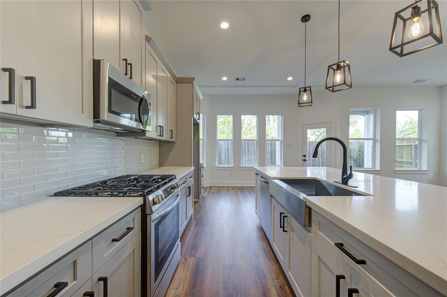 Furnished interior view inside a new home in , Houston (Image 6).