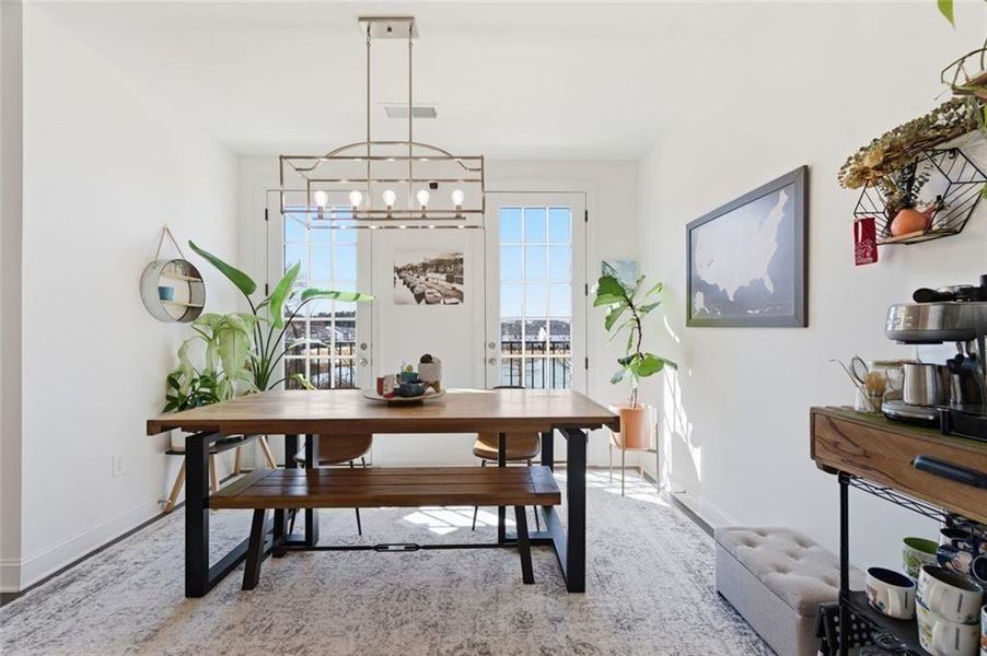 Furnished interior view inside a new home in , Duluth (Image 12).