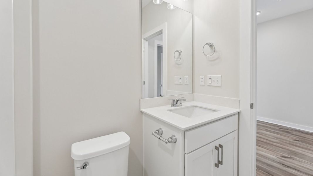 Bathroom with access to hallway