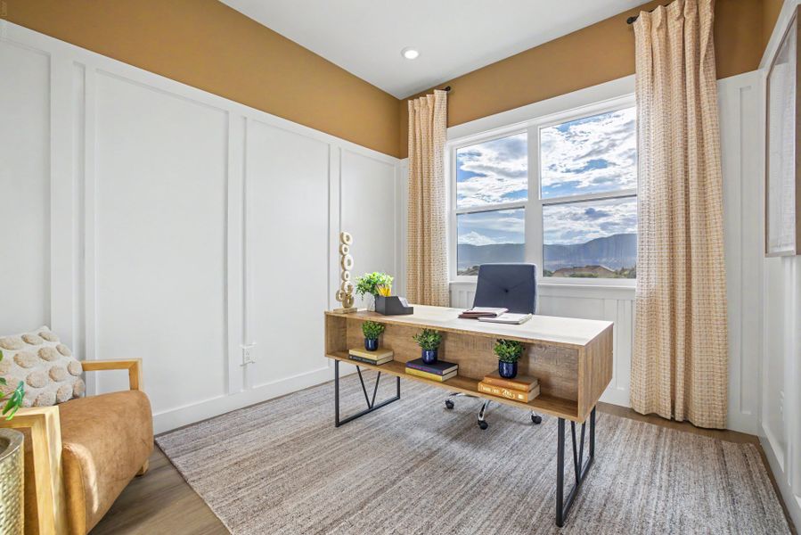 Representative furnished interior of a home built from the Glen Eyrie by Scott Felder Homes in Jackson Creek, Monument (Image 9). Representative furnished interior of a home built from the Glen Eyrie by Scott Felder Homes in Jackson Creek, Monument (Image 9).