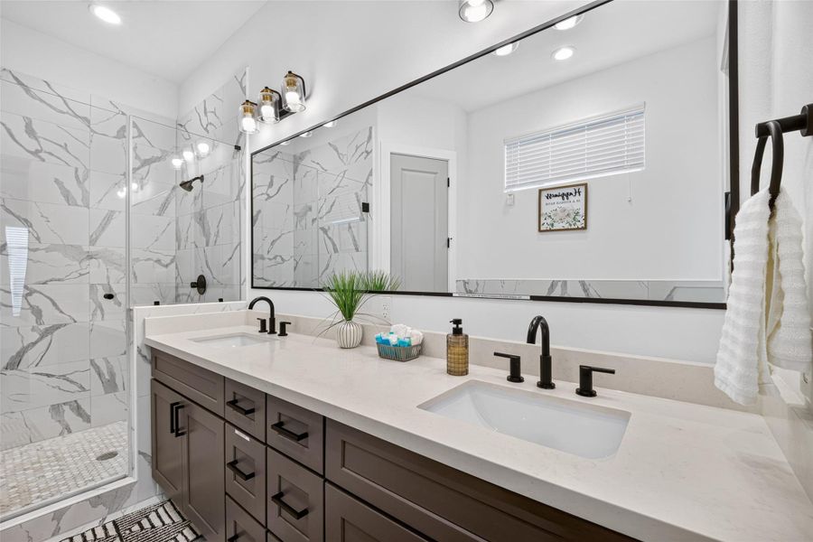 Furnished interior view inside a new home in , Houston (Image 41).