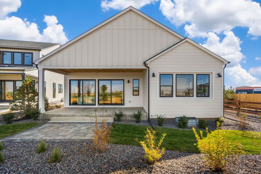 Representative exterior details of a home built from the 1 by Trumark Homes in Festival at RainDance, Windsor (Image 4).