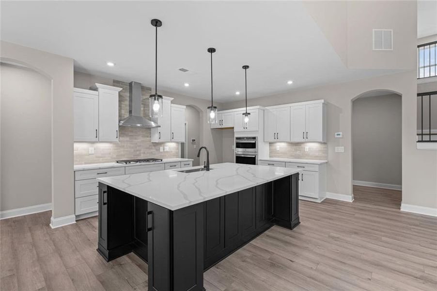 Furnished interior view inside a new home in Hidden Fields, Hoschton (Image 9).