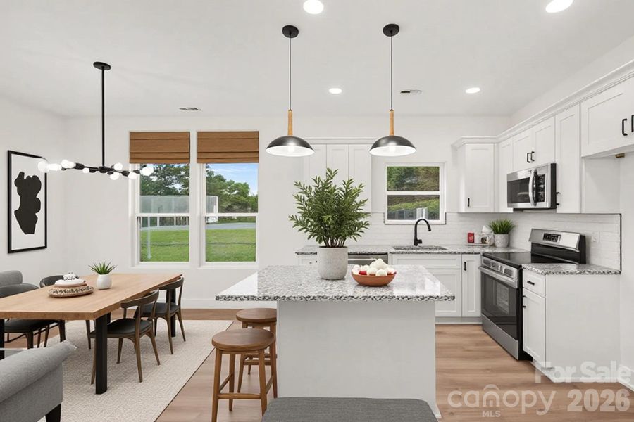 Furnished interior view inside a new home in , Charlotte (Image 7).
