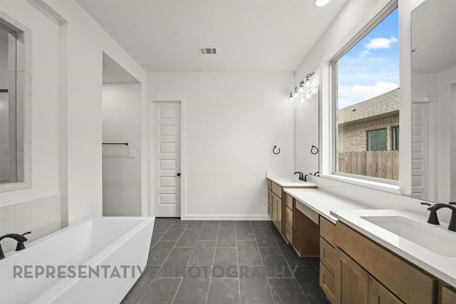 Furnished interior view inside a new home in Sandbrock Ranch, Aubrey (Image 9).