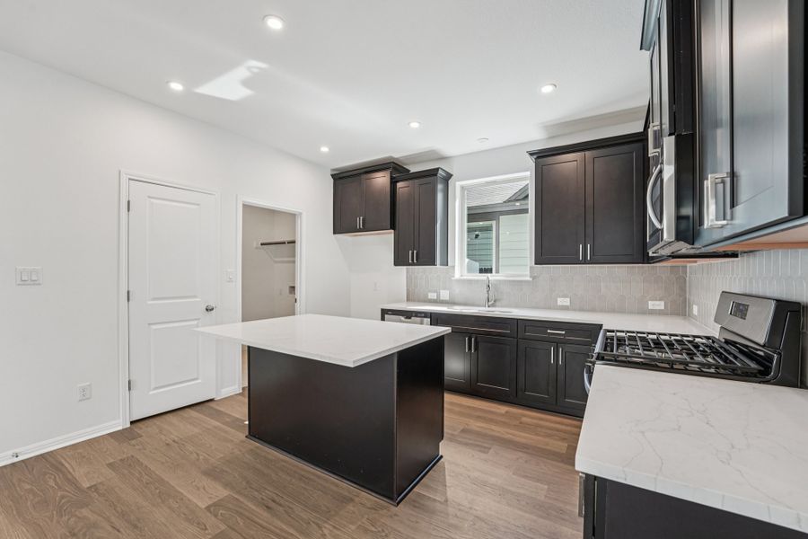 Furnished interior view inside a new home in Sage Hollow, Kyle (Image 4). Furnished interior view inside a new home in Sage Hollow, Kyle (Image 4).
