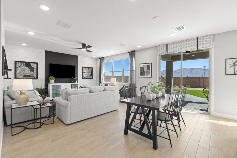 Furnished interior view inside a new home in Oasis At Rocking K, Vail (Image 4).