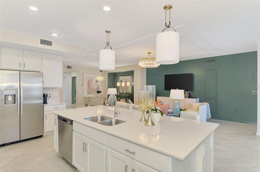 Furnished interior view inside a new home in Legends Cove, Bradenton (Image 18). Furnished interior view inside a new home in Legends Cove, Bradenton (Image 18).
