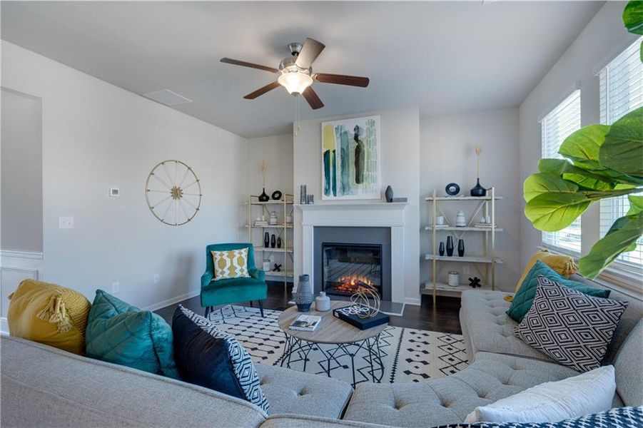 Furnished interior view inside a new home in Alcovy Village, Lawrenceville (Image 19). Furnished interior view inside a new home in Alcovy Village, Lawrenceville (Image 19).