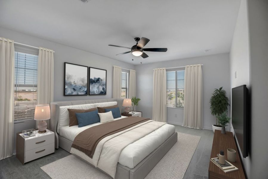 Furnished interior view inside a new home in Ironwood Villages at North Creek, Queen Creek (Image 37). Furnished interior view inside a new home in Ironwood Villages at North Creek, Queen Creek (Image 37).