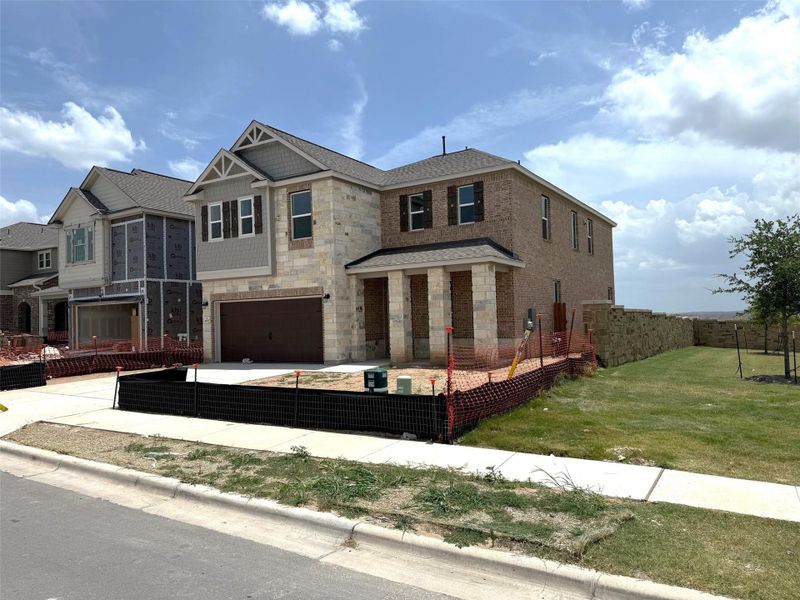 Grass and landscaping will be installed