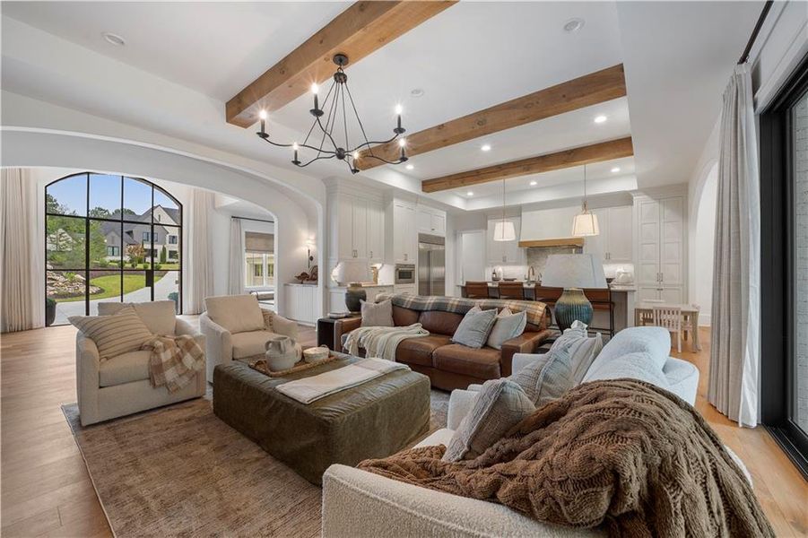 Furnished interior view inside a new home in , Alpharetta (Image 39).