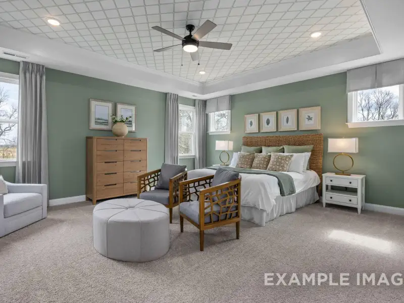 Furnished interior view inside a new home in Addison West, Holly Springs (Image 12).
