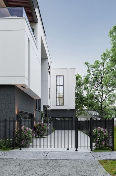 Front exterior of a new home in , Houston, TX, highlighting curb appeal (Image 20).