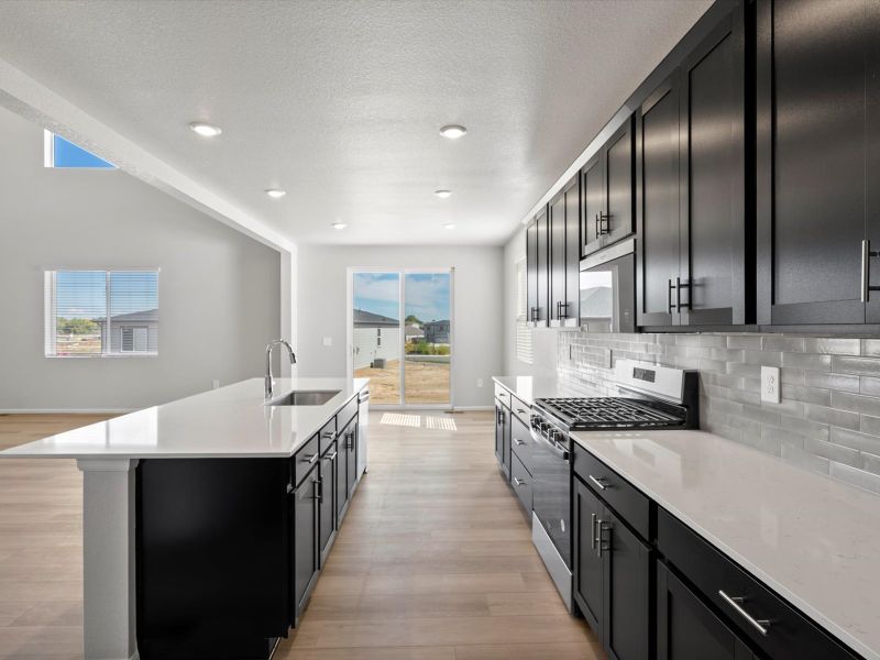 Furnished interior view inside a new home in Paint Brush Hills, Peyton (Image 3).