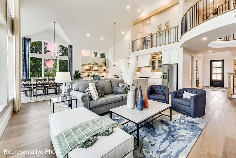 Furnished interior view inside a new home in Monterra, Fate (Image 5).