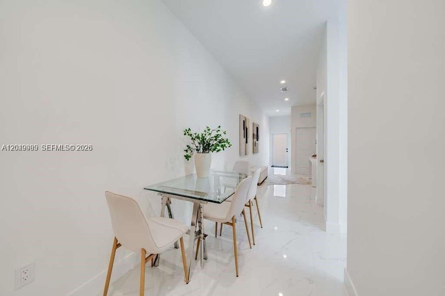 Furnished interior view inside a new home in , Miami (Image 9). Furnished interior view inside a new home in , Miami (Image 9).