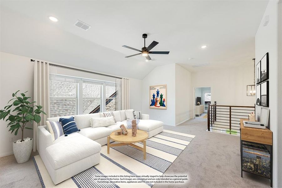 Furnished interior view inside a new home in Eagle Glen 50, Alvarado (Image 12).