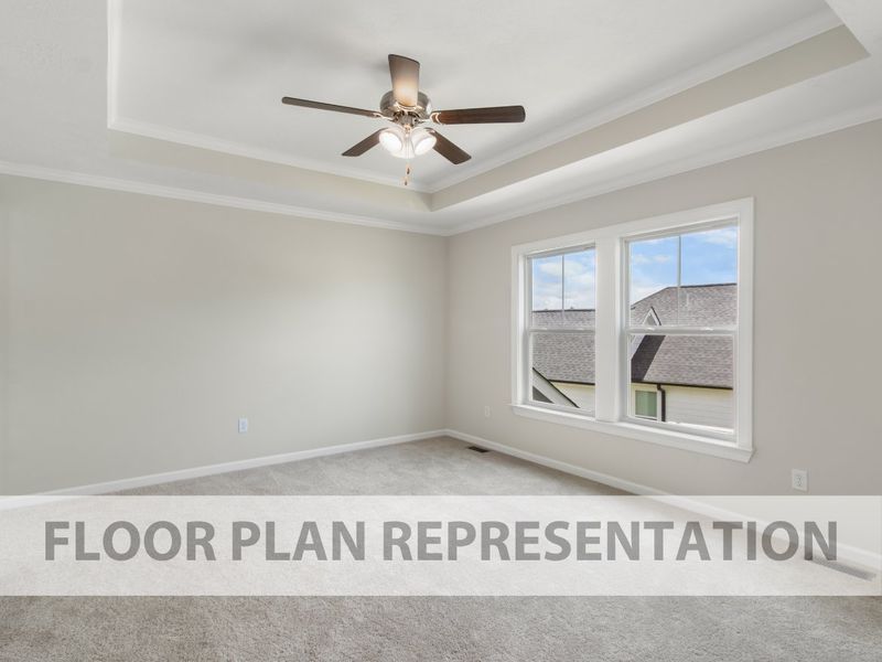 Primary Bedroom | Wren Plan by Ivey Homes in Grovetown GA