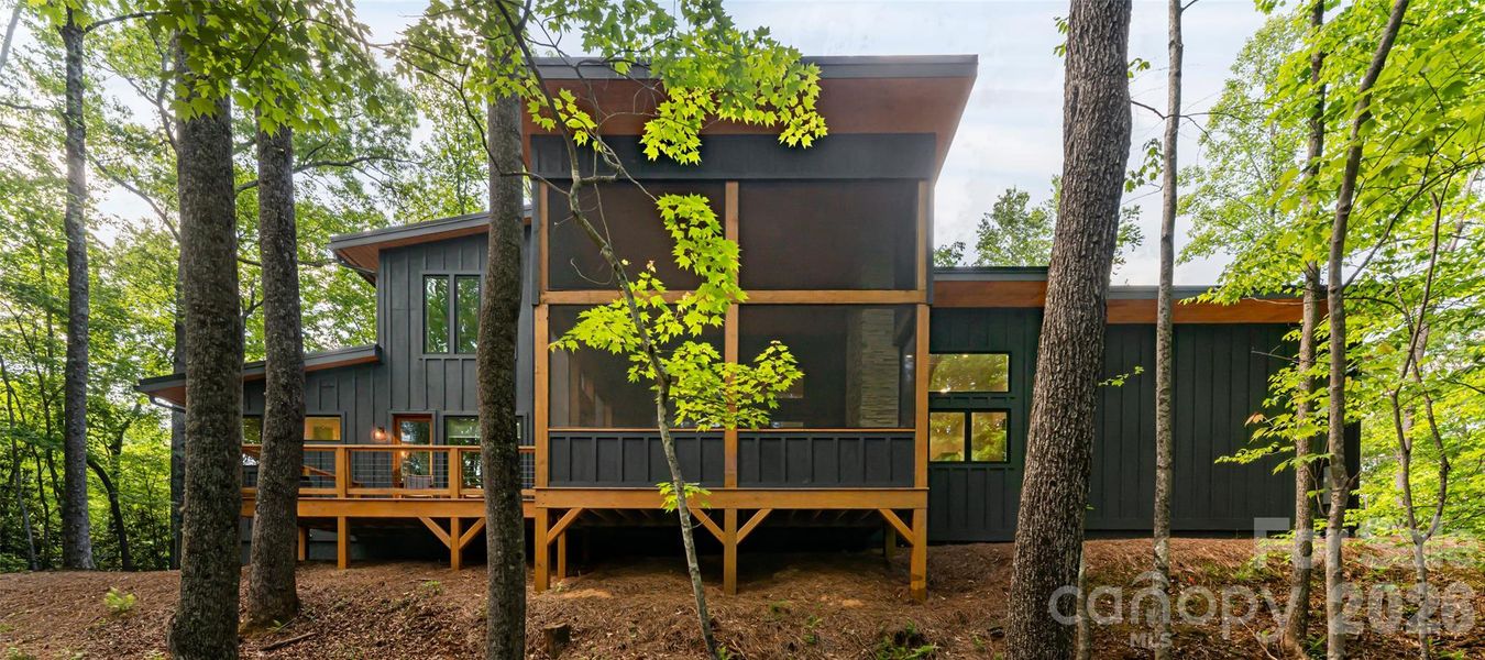 Clean architectural lines blend seamlessly with nature