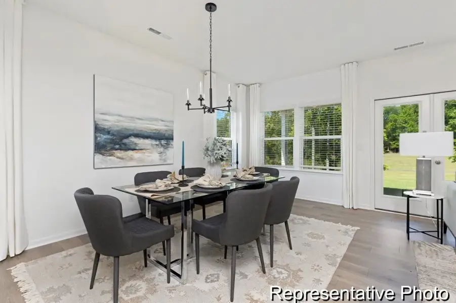 Furnished interior view inside a new home in Wendell Springs, Wendell (Image 10).