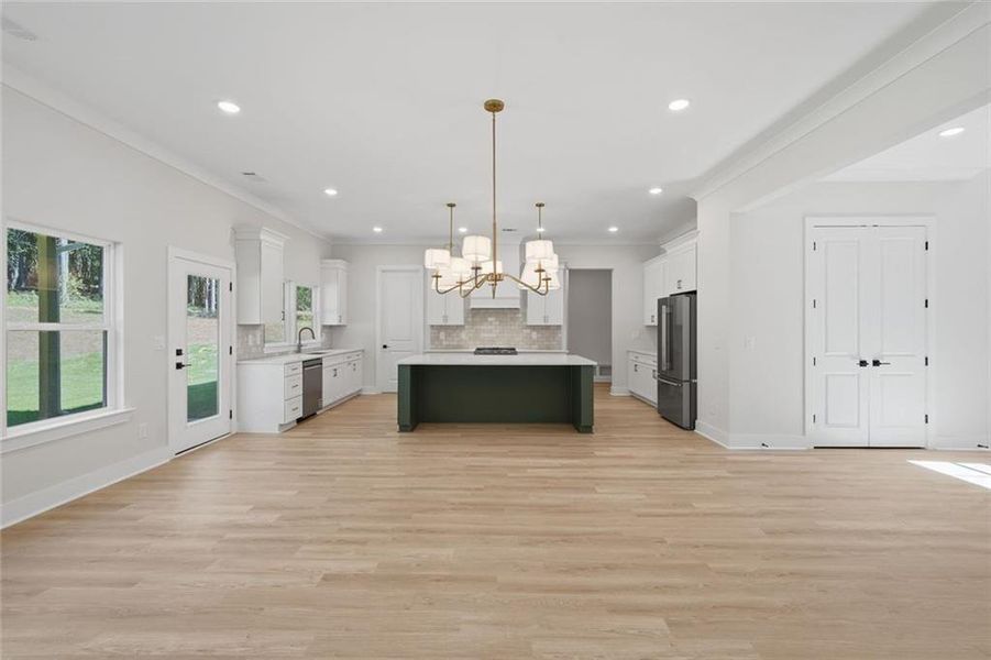 Spacious, unfurnished interior of a new home in , White (Image 36).