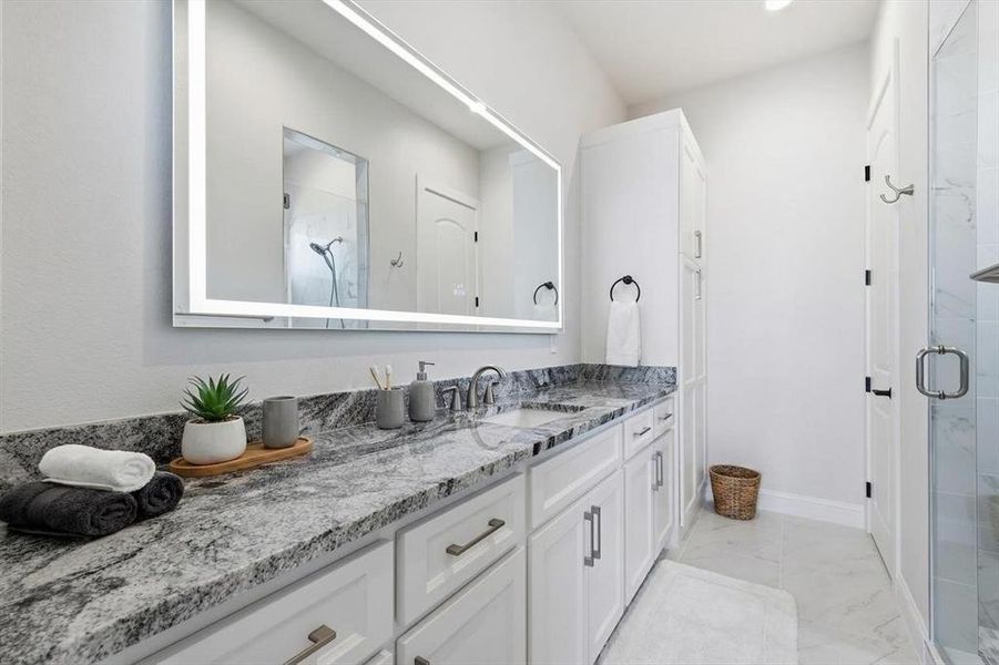 Furnished interior view inside a new home in , Forney (Image 12).