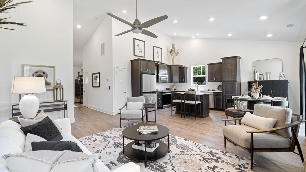 Furnished interior view inside a new home in Iris Meadows, Moore (Image 6).