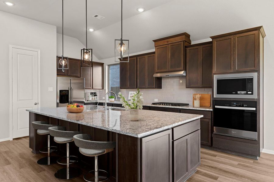 Furnished interior view inside a new home in The Meadows at Imperial Oaks 60', Conroe (Image 5).