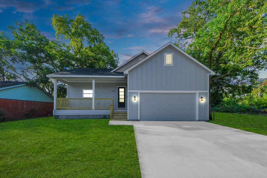 Front exterior of a new home in , Houston, TX, highlighting curb appeal (Image 1).