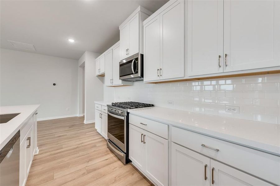 Furnished interior view inside a new home in Sutton Fields, Celina (Image 4). Furnished interior view inside a new home in Sutton Fields, Celina (Image 4).
