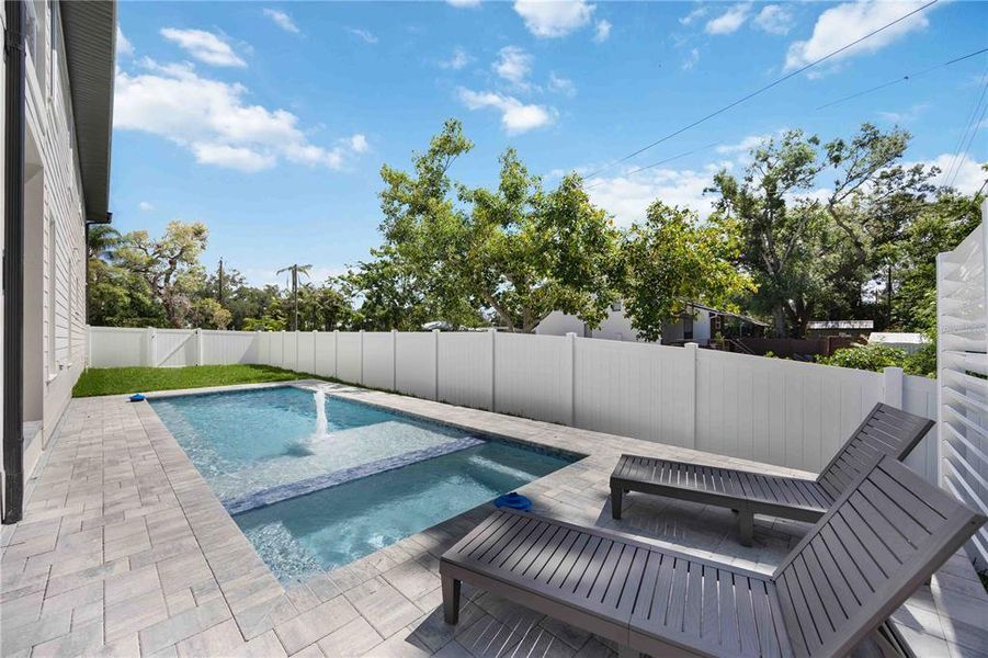 Exterior details and patio area of a home in , Sarasota (Image 35).
