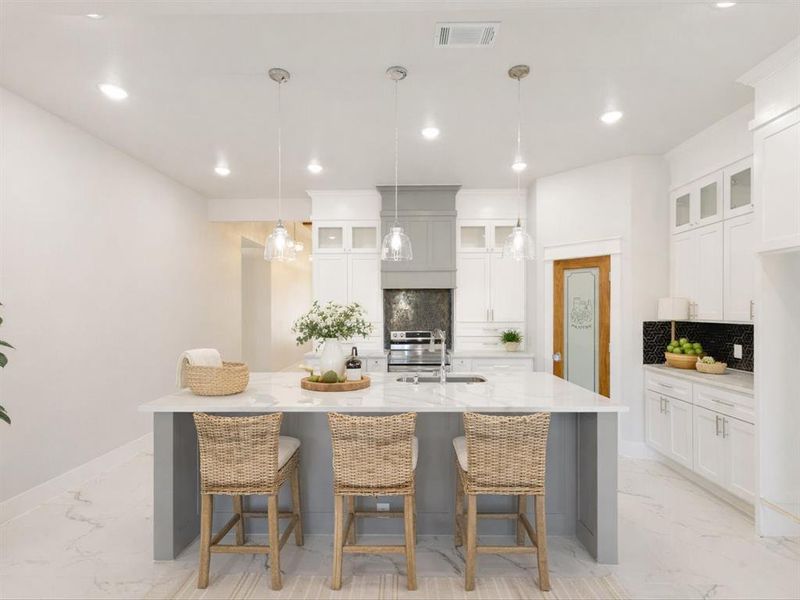 Kitchen virtually staged