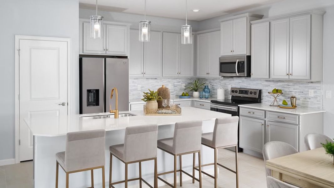 Representative furnished interior of a home built from the Margate II by Park Square Residential in The Sanctuary at Seaire, Parrish (Image 7).