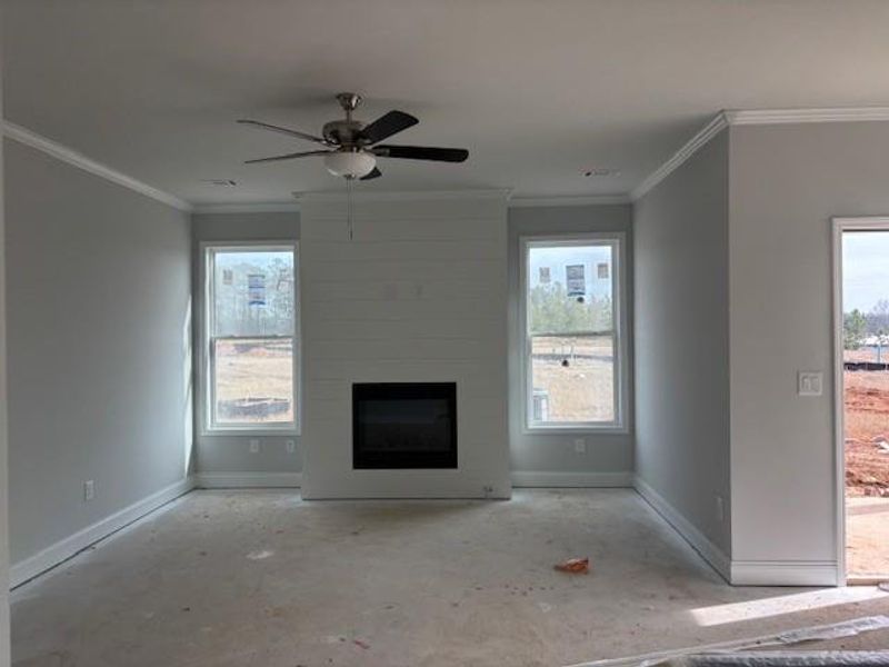 In-progress construction of a new home in , Suwanee, GA (Image 7).