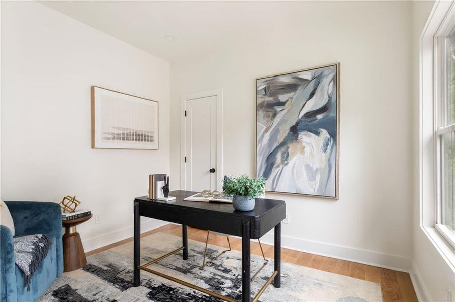 Furnished interior view inside a new home in , Atlanta (Image 13). Furnished interior view inside a new home in , Atlanta (Image 13).