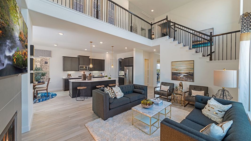 Representative furnished interior of a home built from the Whitney by Beazer Homes in Wildflower Ranch, Northlake (Image 3). Representative furnished interior of a home built from the Whitney by Beazer Homes in Wildflower Ranch, Northlake (Image 3).