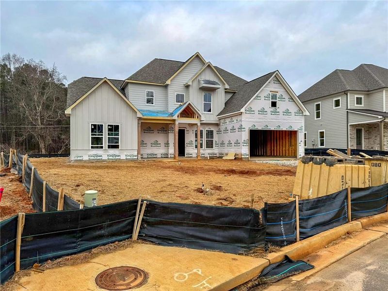 In-progress construction of a new home in Ashbury Commons, Powder Springs, GA (Image 38).