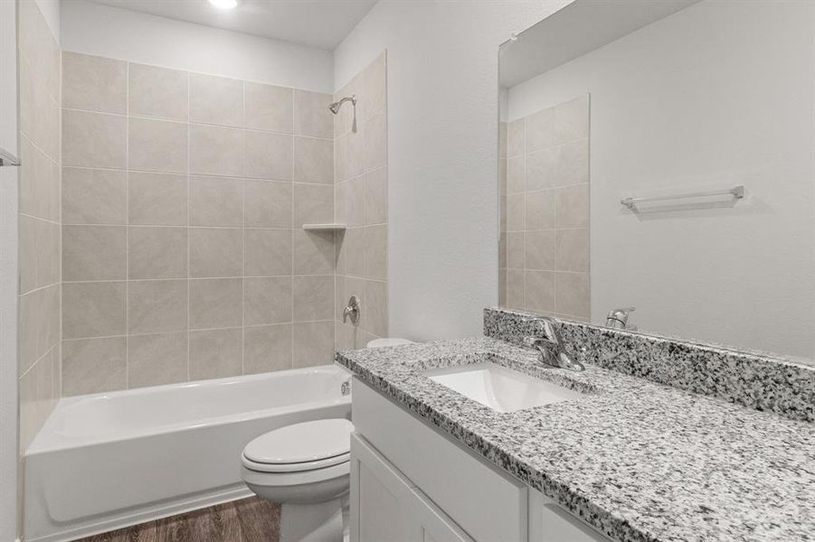 Furnished interior view inside a new home in Retreat at Fossil Creek, Fort Worth (Image 6). Furnished interior view inside a new home in Retreat at Fossil Creek, Fort Worth (Image 6).