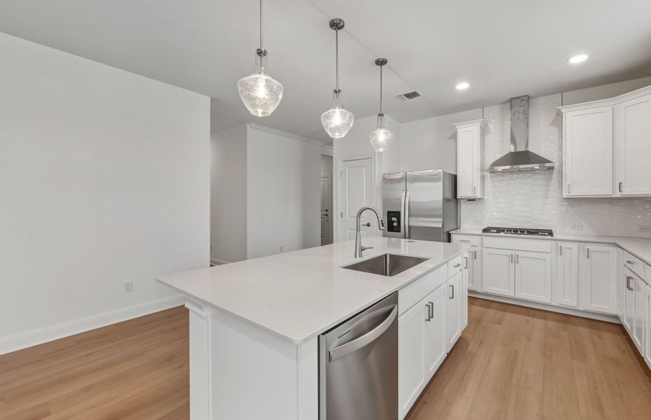 Furnished interior view inside a new home in Saddleback at Santa Rita Ranch, Liberty Hill (Image 13). Furnished interior view inside a new home in Saddleback at Santa Rita Ranch, Liberty Hill (Image 13).