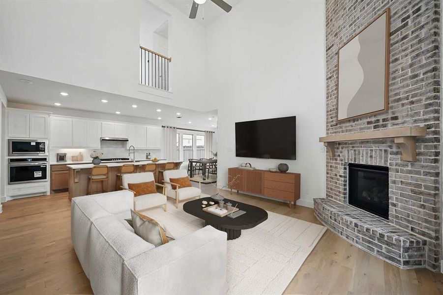 Furnished interior view inside a new home in Mantua Point: 40ft. lots, Van Alstyne (Image 7). Furnished interior view inside a new home in Mantua Point: 40ft. lots, Van Alstyne (Image 7).