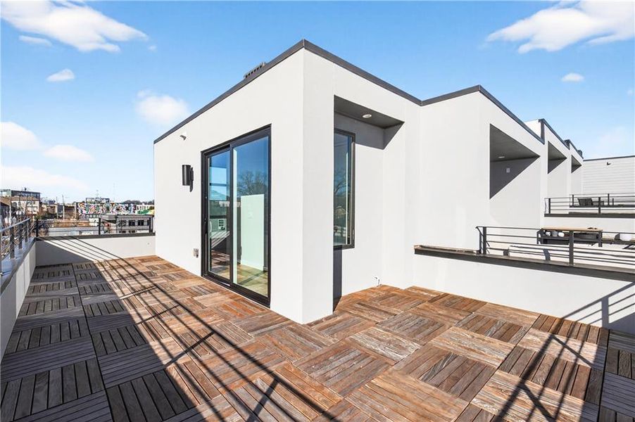 Exterior details and patio area of a home in , Atlanta (Image 21).